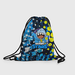 Рюкзак-мешок BRAWL STARS ЛЕОН ШАРК, цвет: 3D-принт