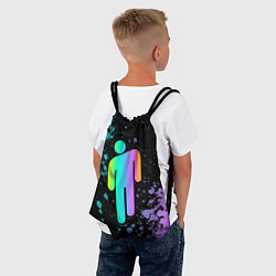 Рюкзак-мешок BILLIE EILISH, цвет: 3D-принт — фото 2