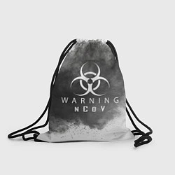 Рюкзак-мешок Warning NCoV, цвет: 3D-принт