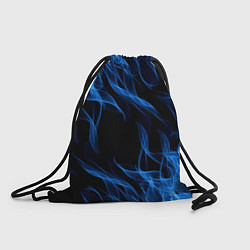 Рюкзак-мешок BLUE FIRE FLAME, цвет: 3D-принт