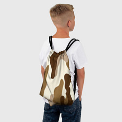Рюкзак-мешок КОРИЧНЕВЫЙ КАМУФЛЯЖ, цвет: 3D-принт — фото 2
