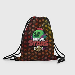 Рюкзак-мешок BRAWL STARS:SPIKE, цвет: 3D-принт