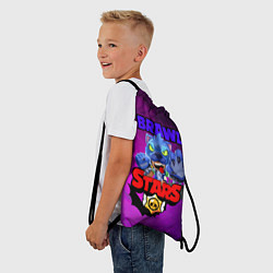 Рюкзак-мешок BRAWL STARS LEON WOLF, цвет: 3D-принт — фото 2