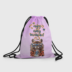 Рюкзак-мешок Енот, цвет: 3D-принт