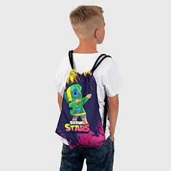 Рюкзак-мешок Brawl Stars Leon, Dab, цвет: 3D-принт — фото 2