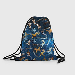 Рюкзак-мешок Космические коты, цвет: 3D-принт