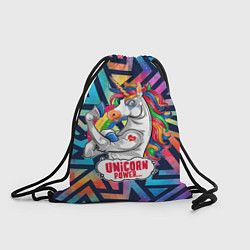 Рюкзак-мешок Unicorn Power Единорог, цвет: 3D-принт