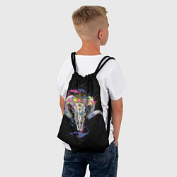 Рюкзак-мешок Skull and splash, цвет: 3D-принт — фото 2