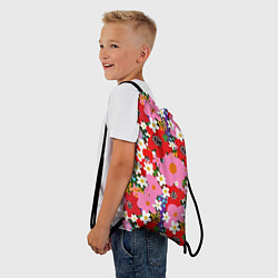 Рюкзак-мешок Flowers, цвет: 3D-принт — фото 2