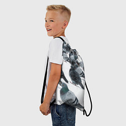 Рюкзак-мешок Голуби, цвет: 3D-принт — фото 2