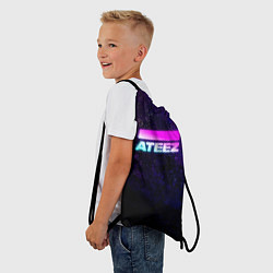 Рюкзак-мешок ATEEZ neon, цвет: 3D-принт — фото 2