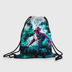 Рюкзак-мешок Череп в дыму, цвет: 3D-принт