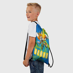 Рюкзак-мешок Sonic - Майлз Тейлз, цвет: 3D-принт — фото 2