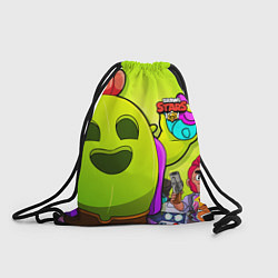 Рюкзак-мешок BRAWL STARS SPIKE, цвет: 3D-принт