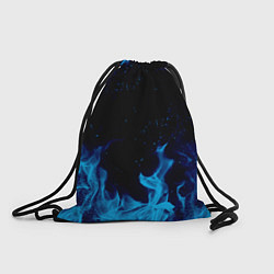 Рюкзак-мешок СИНИЙ ОГОНЬ, цвет: 3D-принт