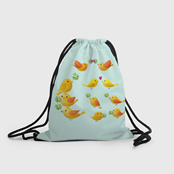 Рюкзак-мешок Птицы, цвет: 3D-принт