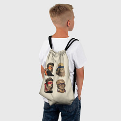 Рюкзак-мешок Настоящие Черепашки, цвет: 3D-принт — фото 2