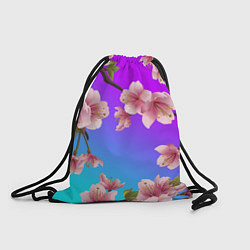 Рюкзак-мешок САКУРА ВИШНЯ, цвет: 3D-принт