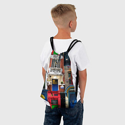 Рюкзак-мешок London doors цифровой коллаж, цвет: 3D-принт — фото 2