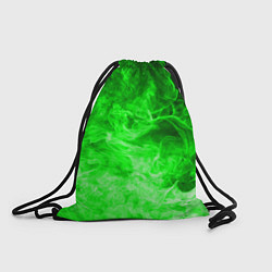 Рюкзак-мешок ОГОНЬ GREEN NEON, цвет: 3D-принт