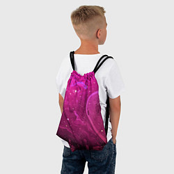 Рюкзак-мешок РОЗОВЫЙ КОСМОС, цвет: 3D-принт — фото 2