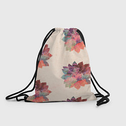 Рюкзак-мешок Цветочный арт, цвет: 3D-принт