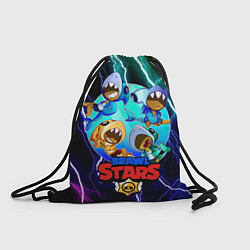 Рюкзак-мешок BRAWL STARS LEON ЛЕОН, цвет: 3D-принт
