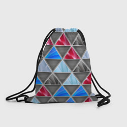 Рюкзак-мешок ТРЕУГОЛЬНИКИ, цвет: 3D-принт