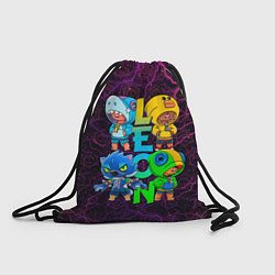 Рюкзак-мешок Brawl Stars Leon Quattro, цвет: 3D-принт