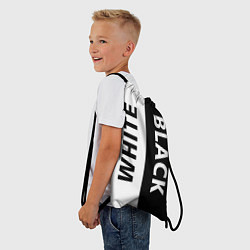 Рюкзак-мешок BLACK & WHITE, цвет: 3D-принт — фото 2