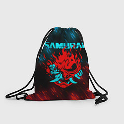 Рюкзак-мешок CYBERPUNK 2077 SAMURAI, цвет: 3D-принт