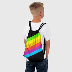 Рюкзак-мешок НЕОНОВЫЕ ЛИНИИ, цвет: 3D-принт — фото 2