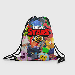Рюкзак-мешок BRAWL STARS ВСЕ БРАВЛЕРЫ, цвет: 3D-принт
