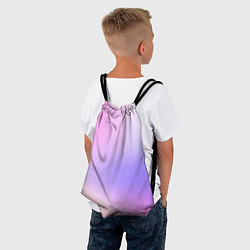 Рюкзак-мешок Светлый градиент розовый мода, цвет: 3D-принт — фото 2