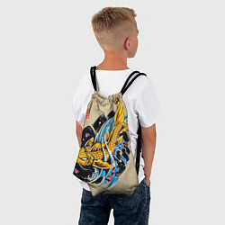 Рюкзак-мешок Золотая рыба кои, цвет: 3D-принт — фото 2