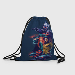 Рюкзак-мешок AQUAMAN HEROES, цвет: 3D-принт