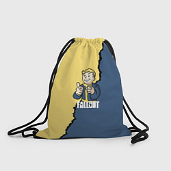 Рюкзак-мешок Fallout logo boy, цвет: 3D-принт