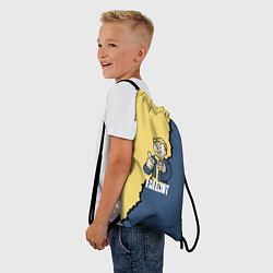 Рюкзак-мешок Fallout logo boy, цвет: 3D-принт — фото 2