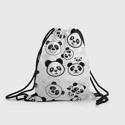 Рюкзак-мешок Панды, цвет: 3D-принт