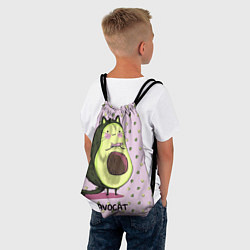 Рюкзак-мешок Авокадо Кот, цвет: 3D-принт — фото 2