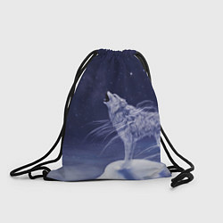 Рюкзак-мешок WOLF WHITE D, цвет: 3D-принт