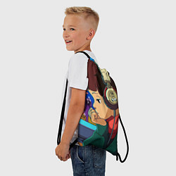 Рюкзак-мешок ЮТУБ, цвет: 3D-принт — фото 2