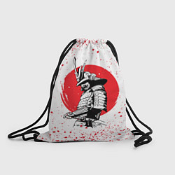Рюкзак-мешок Самурай в каплях крови Z, цвет: 3D-принт