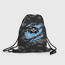 Рюкзак-мешок Рваный камуфляж ВДВ, цвет: 3D-принт