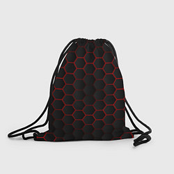 Рюкзак-мешок 3D black & red, цвет: 3D-принт