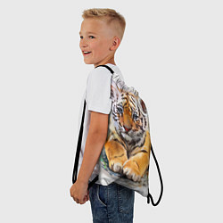 Рюкзак-мешок Tiger Art, цвет: 3D-принт — фото 2