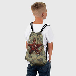 Рюкзак-мешок Советская звезда, цвет: 3D-принт — фото 2