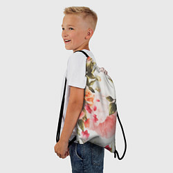 Рюкзак-мешок Нежный букет, цвет: 3D-принт — фото 2
