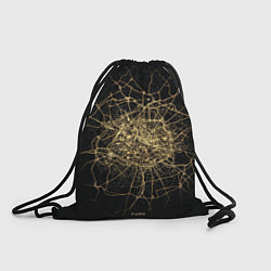 Рюкзак-мешок Ночная карта Парижа, цвет: 3D-принт