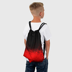 Рюкзак-мешок КРАСНО-ЧЕРНЫЙ ГРАДИЕНТ, цвет: 3D-принт — фото 2